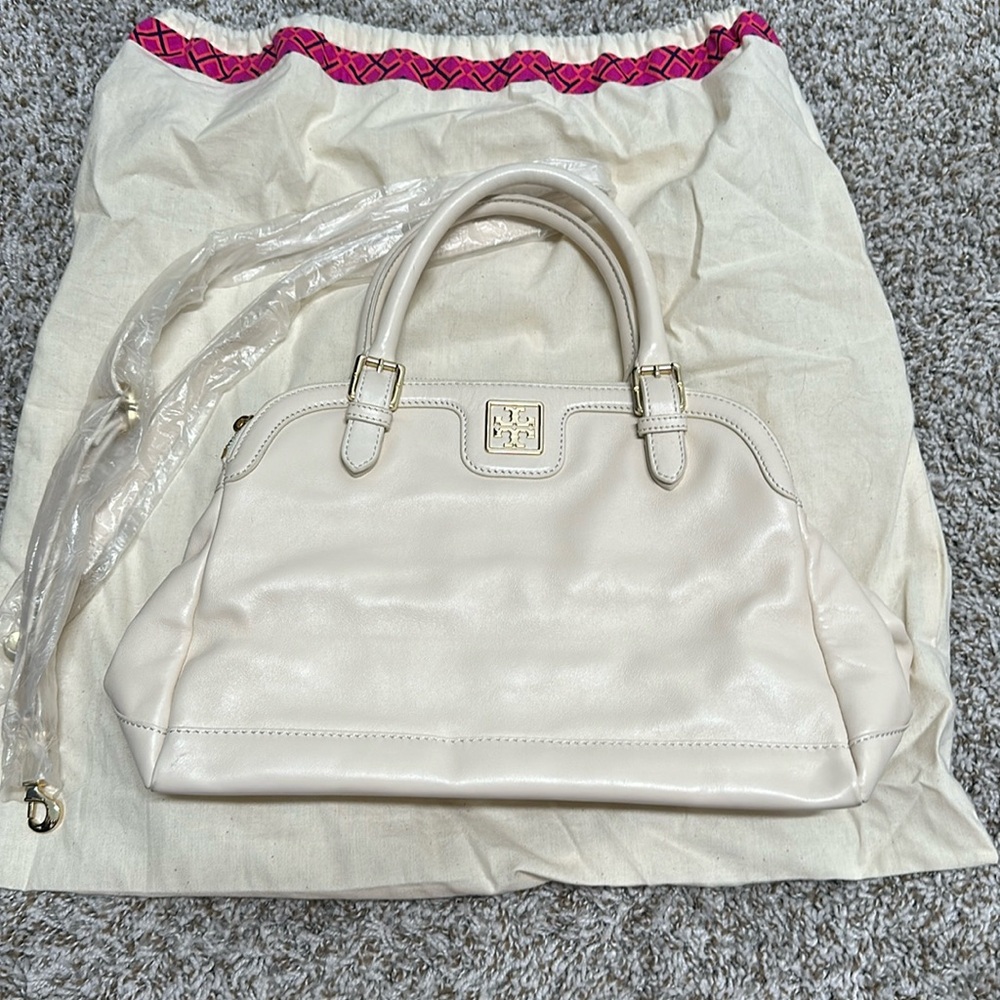 Tory Burch Handbag color is pound cake
